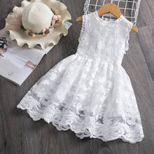 2021 Fashion Flower Girl Princess Lace Dress Kid Baby Party Wedding Pageant Gown Formal Dresses 3-Layer Mesh Dress for Girls 2024 - buy cheap