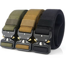 Outdoor Tactical Nylon Belt Fast Zinc Alloy Buckle Army Belts Men Multifunctional Military Training Waist Belt 2023 - купить недорого