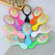 Baby Kids and Women Hair Comb Candy Color Plastic Hair Brush Child Portable Travel Anti-static Comfortable Head Massager Combs 2024 - buy cheap