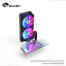 BYKSKI GPU Water Block for NVIDIA GeForce RTX 2080Ti/2080 Founders Edition With 240mm Radiator / PUMP / 2pcs Fan A-RGB LED Light 2024 - buy cheap