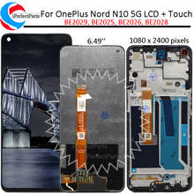 Pantalla LCD de 6,49 pulgadas para Oneplus Nord N10, 5G, con Marco, Panel táctil, digitalizador, para Oneplus nord N10 BE2029 2024 - compra barato