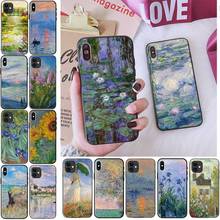 Claude Monet Oil Painting Sunflower Phone Case For iPhone 11 8 7 6 6S Plus 7 plus 8 plus X XS MAX 5 5S XR 12 11 Pro max se 2020 2024 - buy cheap