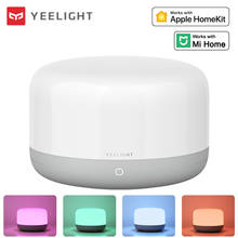 Yeelight-Lámpara LED inteligente para mesita de noche, miniluz de escritorio RGB D2 con Control de voz, Interruptor táctil, regulable, Siri Homekit, Google, Alexa, Mi Home, 2 unidades 2024 - compra barato