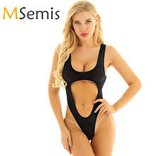 Women's Swimsuits High Cut Thong Leotard Bodysuit Lingerie One Piece Mesh Swimming Suit See Through Sheer Swimwear Bath Clothes 2024 - buy cheap