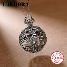 BALMORA 100% 925 Pure Silver Hollow Sachet Pendant For Women Vintage Lucky Pendant Thai Silver Jewelry Accessory Without Chain 2024 - buy cheap