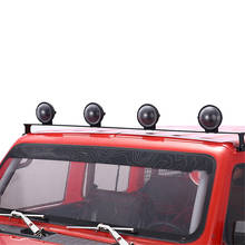 Luggage Rack Dome Lamp Carrier Roof Light DIY Headlights Parts for AXIAL SCX10 JEEP Wrangler TRX4 TRX6 1/ 10 RC Car Parts 2024 - buy cheap