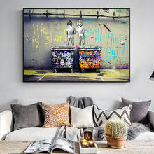 Banksy Graffiti Art Abstract Canvas Painting Posters Prints "Life Is Short Chill The Duck Out" Wall Canvas Home Kids Room Decor 2024 - buy cheap