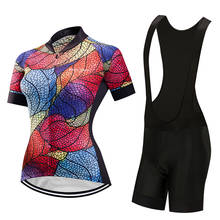 Conjunto de roupa feminina para ciclismo, traje de triatlo com camisa de bicicleta, kit esportivo, roupas para bicicleta, roupa esportiva, mtb maillot, vestido 2024 - compre barato