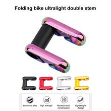 25.4mm Bicycle Double Stem Riser Bicyle Handlebar Stem Adjustable Folding Bike Handlebar Stem Bicycle Handlebar Stem Extender 2024 - buy cheap