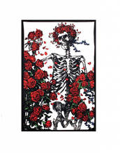 3D Skull Rose Tapestry Wall Hanging Psychedelic Hippie Mandala tapestry Home Hot 2024 - buy cheap