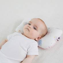 Travesseiro modelador para bebê de 0 a 1 ano, algodão puro, recém-nascido, anti-deflexão, correção da cabeça, almofada respirável, imperdível 2024 - compre barato