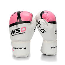 Kick Boxing Gloves Women Men Kids MMA Muay Thai Fight Glove luva de box Pro boxing gloves For Training8 10 12 14 16 Oz 2024 - buy cheap