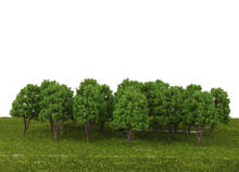 20 шт пластиковые модели деревьев N весы поезд макет военных учений сцены диорама пейзаж деревня декорации Архитектура 7,5 см 2024 - купить недорого