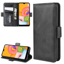 Case For Samsung A01 Leather Wallet Flip Cover Vintage Magnet Phone Case For Galaxy A01 Coque 2024 - buy cheap