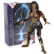 NECA-figura de acción de The Predator 2018, Escape de laboratorio, depredador, Ultimate, con máscara LED iluminada 2024 - compra barato