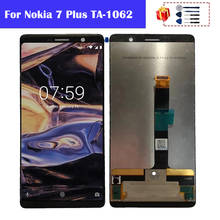 Full LCD Display With Touch Digitizer Assembly For Nokia 7 PLUS LCD Black For Nokia 7 Plus Screen Replacement 2024 - buy cheap