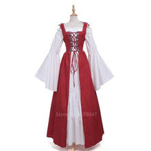 5XL средневековое женское платье принцессы Ренессанс Палас на шнуровке, одежда для среднего возраста, карнавальные вечерние костюмы на Хэллоуин для девочек 2024 - купить недорого