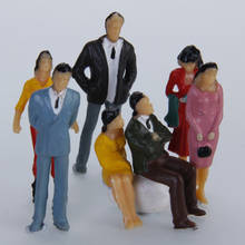 100 Pack 1:50 Scale Painted Model Miniature People Passenger for Park Layout 2024 - buy cheap