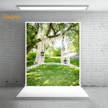 LEVOO Photography Background Spring Ourdoor Romantic Garden Wedding Decor Photo Background Photocall Photo Studio Props Vinyl 2024 - buy cheap