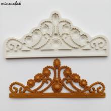 minsunbak 3D Crown Sugarcraft Silicone Mold  Fondant Cake Edge Decoration Tool  Chocolate Gumpaste Mold 2024 - buy cheap