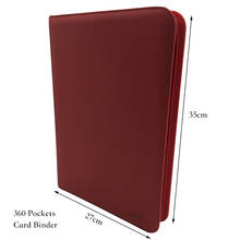 9-Pocket Card Album Folder, 360 Pockets Side Insert Baseball Trading Card Binder Sleeve Collector Toploader, Red 2024 - buy cheap