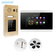 HOMSECUR 4 Wire AHD 7" Video Door Intercom System with Touch Screen Monitor Password IC Keyfob Unlock Fail Secure NO Lock 2024 - buy cheap