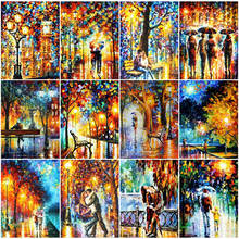 5d Diamond Painting Street Scenic Full Square/Round Drill Diamond Embroidery Abstract Landscape Picture Rhinestone Mosaic Art 2024 - buy cheap