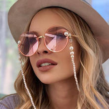 New Fashion Metal Round Sunglasses Brand Design Women Vintage Punk Pink glasses UV400 Goggles Eyewear Shades 2024 - buy cheap