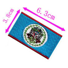 Belize country flag embroidery patch 6.3cm wide high quality iron on sew on backing/decoration/Belmopan/National Emblem 2024 - buy cheap