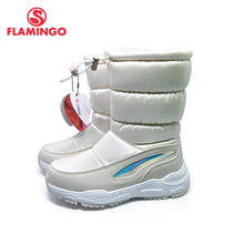 Botas de nieve antideslizantes para niños y niñas, zapatos de lana con flamencos para mantener el calor, de alta calidad, tallas 31-37, envío gratis, 202D-F1-2081 2024 - compra barato
