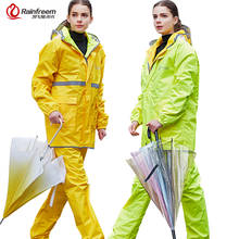 Chubasquero Impermeable Reversible para hombre y mujer, chaqueta de lluvia, traje de pantalones, Poncho Impermeable para motocicleta, equipo de lluvia 2024 - compra barato