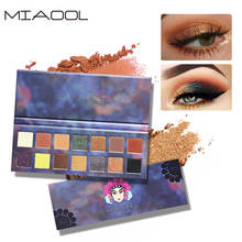 Miaool 14 cores paleta de sombra de olho fosco glitter paleta de sombra maquiagem profissional paleta de sombra 2024 - compre barato