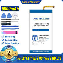 100% Original LOSONCOER 6000mAh Li3846T43P6hF07632 Battery For AT&T Trek 2 HD Trek 2 HD LTE For ZTE K88 2024 - buy cheap