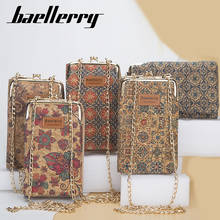 Women Wallet Mobile Phone Bag Female Korean Large-Capacity Floral Printed Messenger Bag Fashion Wood Grain Multi-Card Lady 2024 - buy cheap