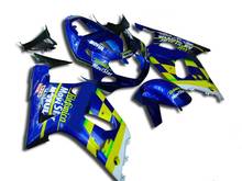 Kit de carenagem personalizado, para gsxr600 750 01 02 03 gsxr 600 flash k1 2001 2002 2003 movistar, conjunto de carenagens azuis sm59 2024 - compre barato