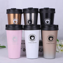 Thermos Coffee Mug Double Wall Stainless Steel Tumbler Vacuum Flask Water Bottle For Girls Thermal Tea mug Travel Thermocup 2024 - купить недорого