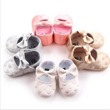 New Spring Autumn Baby Shoes Soft Sole Infants PU Crib Shoes Lovely Heart Newborn Girls Princess Shoes 2024 - buy cheap