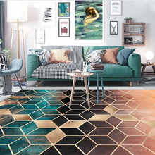 Black Rose Gold Living Room Carpet Nordic Home Decoration Modern Bedroom Rugs Anti Slip Gradient Geometric Lounge Mats 160x230 Buy Cheap In An Online Store With Delivery Price Comparison Specifications Photos