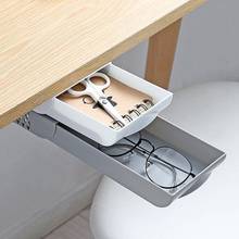 Under Desk Stackable Hidden Drawer Organizer Pen Holder Home Office Space Save Drawer Storage Box Dust-proof Paste Stored Case 2024 - buy cheap