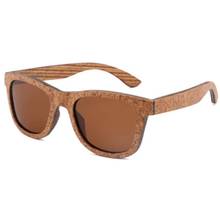 BerWer-gafas De Sol polarizadas con marco De corcho para mujer, anteojos De Sol femeninos con protección UV 2024 - compra barato