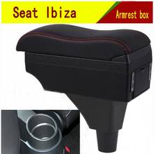 For Seat ibiza armrest box USB Charging heighten Double layer central Store content cup holder accessories 2024 - buy cheap