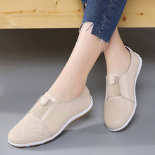 AARDIMI Breathable Sneakers Women Flats Shoes Spring Genuine Leather Ladies Shoes Slip On Casual Flat Shoe Women's Moccasins 2024 - buy cheap