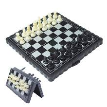 5x 5 Polegada xadrez portátil plástico dobrável placa com jogo de xadrez magnético mini conjunto de xadrez puzzle festa evento familiar 2024 - compre barato