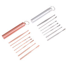 5/7Pcs Ear Wax Removal Tool Stainless Steel Earpick Ear Cleaner Spoon Ear Care Cleaning Tool Ear Wax Removal Kit Ear Wax Remover 2024 - buy cheap