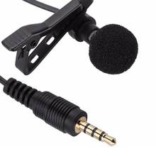 Microfone com lapela 3.5mm, microfone com microfone para telefone celular 2024 - compre barato