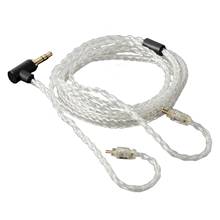 Cable de actualización para auriculares, trenzado de 8 hebras, chapado en plata, 200 núcleos, para ZSN/ZST/ZS10/AS10/ES3 2024 - compra barato