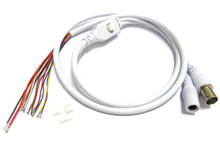 2x80 cm BNC Video DC12V Power OSD Control Pigtail Cable analógico CCTV Cámara módulo Board menú botón extremo cable, negro, blanco 2024 - compra barato