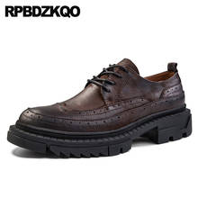 Brand Italian Runway Italy Casual Designer Shoes Men High Quality Footwear Oxfords Lace Up 2021 Luxury Brogue Formal European 2024 - buy cheap