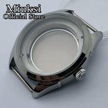 Miuksi 42mm sapphire glass silver stainless steel case fit NH35 NH36 movement 2024 - buy cheap