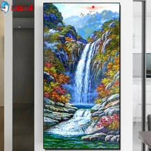 natural waterfall landscape Diamond Embroidery 5D DIY Diamond Painting new Diamond Mosaic needlework large size Entrance decor 2024 - buy cheap